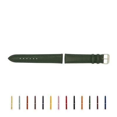 SELVA horlogeband, 14-24 mm, leer, verwisselbaar, vervangende band voor smartwatch, gemaakt in Duitsland