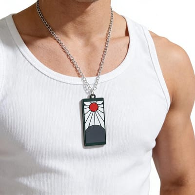 Kimetsu No Yaiba Anime Demon Slayer Hanger Ketting Nieuwe Merchandise voor Fans beige
