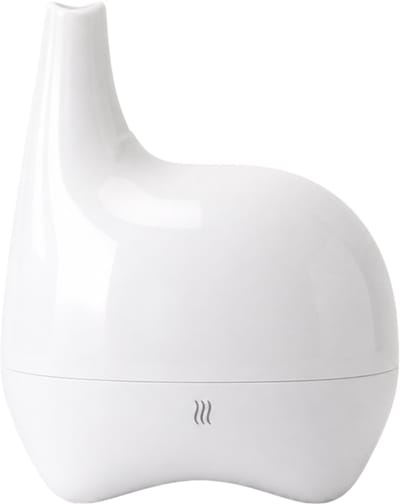Candle Cocktail Ultrasonic Aroma Diffuser Olifant Wit – Aroma Verdamper voor Essentiële Oliën – Stille Luchtbevochtiger Kinderkamer