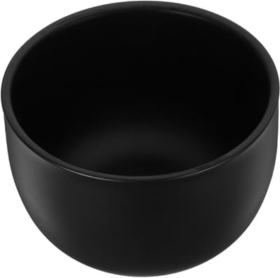 Scheerzeep Kom - Schuim Bakje - Rijk Schuim Creëren - Duurzaam Roestvrij Staal - 8.10x8.10x5.80CM - Zwart