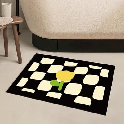 Diatomeeënaarde Vloermat Creatief Schakbord Ruitjes Wasbare Badkamer Antislipmat Huishoudelijke Rechthoekige Badkamer Absorberende Mat 40 * 60cm
