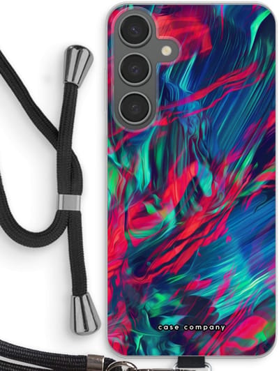 Case Company® - Hoesje met koord geschikt voor Samsung Galaxy S24 Plus hoesje met Koord - Pilgrims Of The Sea - Telefoonhoesje met Zwart Koord - Bescherming aan alle Kanten en Over de Schermrand