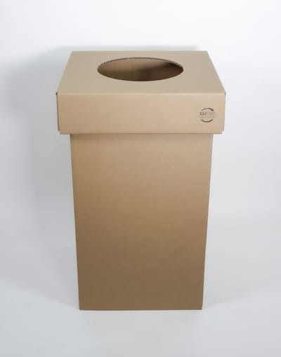 Kartonnen karbin (240l) - Kartonnen Deksel - 240L zakken | Grote prullenbak - Kartent