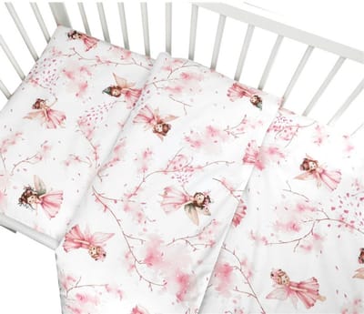 Baby Dekbedovertrek Fairy Roze 100x135 cm