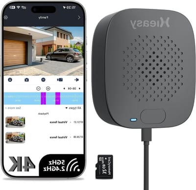 Beveiligingscamera - Camera voor Thuis - Woning Bewaken - Magnetische Montage - 4K 8MP - Wit