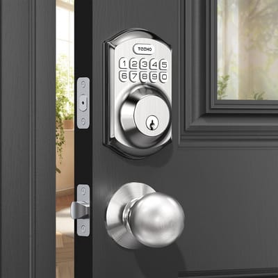 Keyless Toegangsdeurslot met Handvat - Elektronisch Toetsenbord en Automatische Vergrendeling
