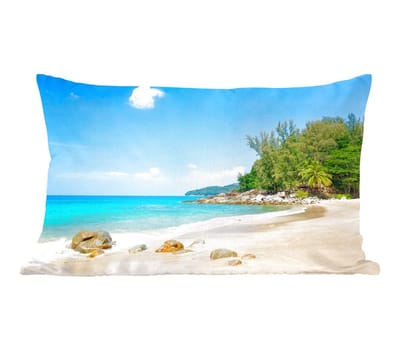 Sierkussens - Kussentjes Woonkamer - 50x30 cm - Strand - Zee - Planten - Tropical