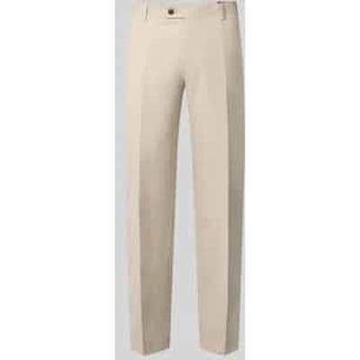 straight fit broek van scheerwolmix