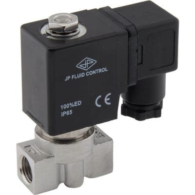 Magneetventiel HP-DA 1/4'' hoge druk rvs FKM 0-100bar 24V AC - HP-DA014S010F-024AC