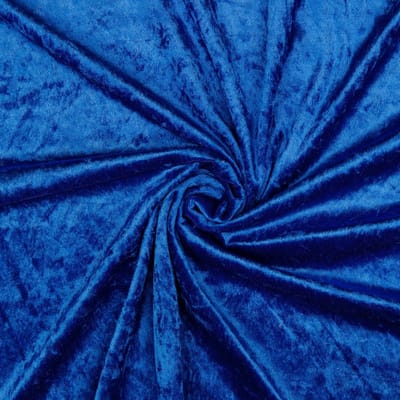 Velours de panne - 140cm breed - Cobaltblauw - 10 meter