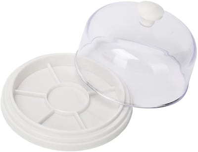 Dailygoods- Horlogedoos Vochtbestendig - Horloge Opbergdoos - Draagbaar Formaat - 6 Vakken - Kunststof - 10,2 x 6,5 x 9,4 cm - Horlogeopbergdoos
