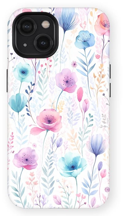 Bloemen Design Hoesje geschikt voor iPhone 14 | Flower Print Tough Case met Mag | Shockproof | Bloemen Motief Backcover geschikt voor iPhone 14 Blooming Dream
