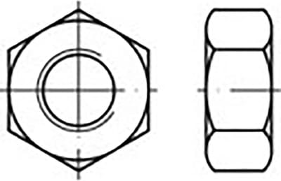 TOOLCRAFT TO-6860925 Zeskantmoeren M2 DIN 934 Messing 100 stuk(s)