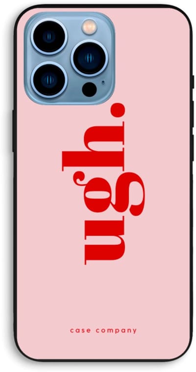Case Company® - Hoesje geschikt voor iPhone 13 Pro Max hoesje - Ugh - Biologisch Afbreekbaar Telefoonhoesje - Bescherming alle Kanten en Schermrand