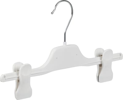 De Kledinghanger Gigant - Knijperhanger - Kinderen - PGC30 - 50 Stuks - Kunststof - Wit - Verschuifbare Anti-slip knijpers - 30 cm - Rokhanger - Broekhanger - Pantalonhanger - Kinderhanger - PGC-Serie (PGC30_01/50)