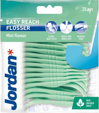 8x Jordan Easy Reach Flosser 25 stuks