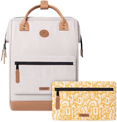 CABAIA vrije tijd rugzak rugzak met laptopvak Adventurer Melanged Backpack 23L Arequipa beige