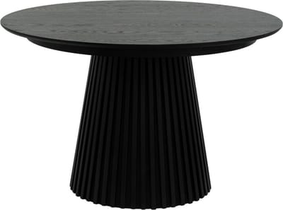 Giga Meubel Eettafel Svendborg - Uitschuifbaar Ø120-220cm - Zwart