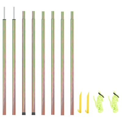 vidaXL - Zonneschermpalen - 2 - st - 250 - cm - gegalvaniseerd - staal