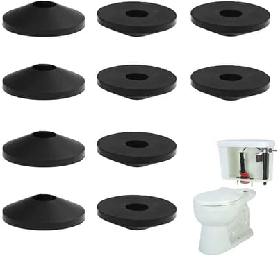 Toilet Afdichtringen - Cistern pakkingen - Toilet reparatie - Universeel ontwerp - 3 maten 6 8 20mm - Zwart