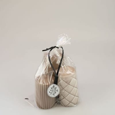 Branded By - Kaars giftbag - 3 stuks - moonlight - cadeauverpakking