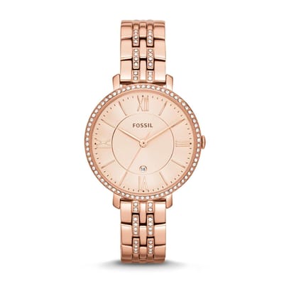 Fossil Jacqueline ES3546 Dameshorloge 36 mm - Rosékleurig