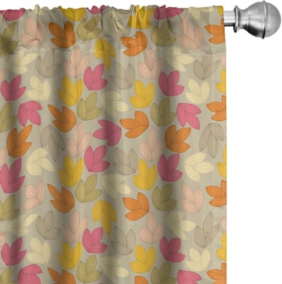 ABAKUHAUS – Gordijnen 2-delige set 75x245 cm – microvezel, veelkleurig, gedeeltelijk verduisterend