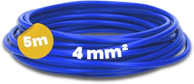5 meter flexibele installatiedraad 4 mm² donkerblauw H07V-K voor schakelkast