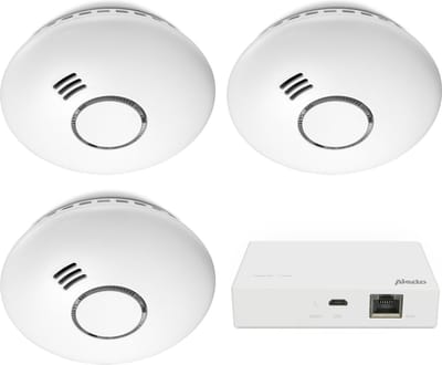 Alecto SMART-SMOKE10 Smart Zigbee Rookmelder - 10 jaar sensor - Voldoet aan Europese norm EN14604 - 3 stuks