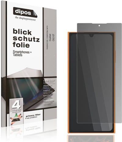 dipos – Matte Privacy Screenprotector geschikt voor Oukitel C62 GT | Anti-Spy Beschermfolie