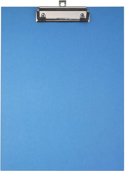 Exacompta 10x Klemplaat in gecoat papier - 23x32cm voor A4 - Blauw - 17292E