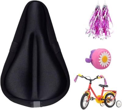 Ademend Kinder Gel Fiets Zadelkussen met Memory Foam - 9 "x 6" Water- en Stofbestendig