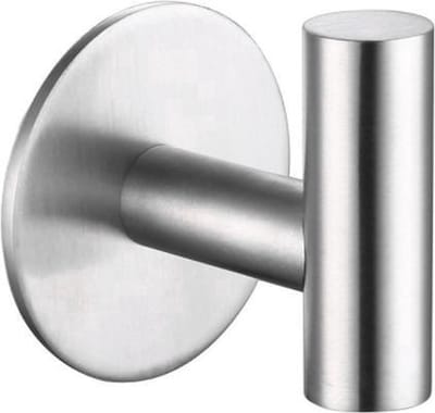 New Age Devi - Wandhaak - Zelfklevend - Muurhaak - Zilver - Voor Badkamer en Kamer - Set van 2 stuks