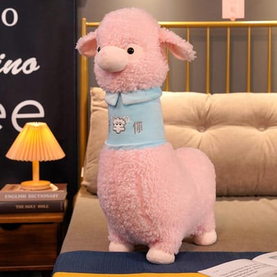 50 70 100cm Alpaca Kussen Pluche Speelgoed Zacht Gevuld Schaap Llama Poppetje Kinderen Dierenspeelgoed Huisdecoratie Cadeau 70cm roze