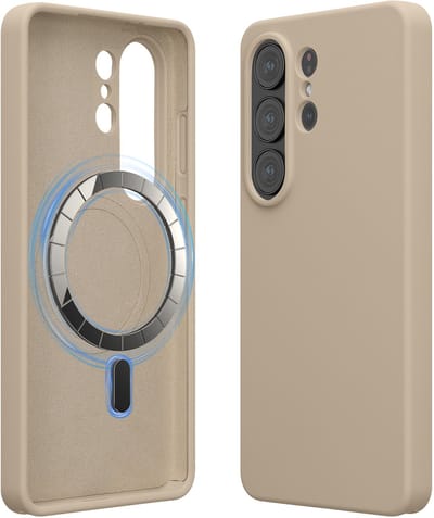 kwmobile telefoonhoesje geschikt voor Samsung Galaxy S26 Ultra - Hoesje met magneet compatibel met MagSafe - Smartphone case in steengrijs