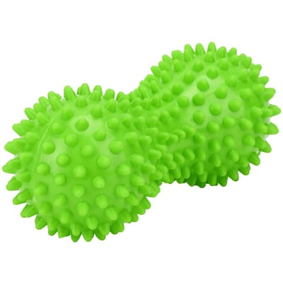 PVC Stevige Massagebal Fascia Spier Hand Voetzool Ontspanningsbal voor Fitness Yoga groen