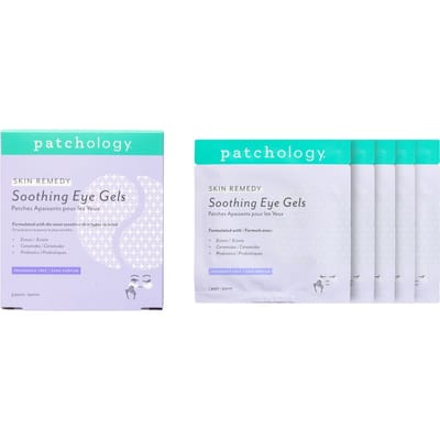 Patchology Skin Remedy Soothing Under Eye Gels – Kalmerende Oogpatches Voor Gevoelige Huid – Met Ectoin, Ceramiden & Probiotica – Vermindert Roodheid, Irritatie & Vermoeide Ogen – Hydraterende Hydrogel Eye Patches – 5 Paar