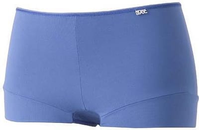 Avet 3844 dames boxershort microfiber - Dames polyamide hoge onderbroek - Badstof kruisje - ondergoed - Blauw / M