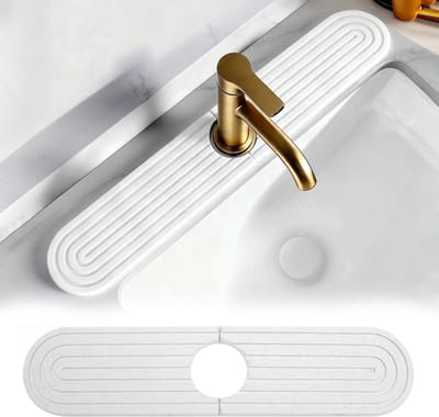 Dailygoods- Waterabsorberende Mat Superieure Zuigkracht - Sneldrogende Steen - Afdruipmat - Gootsteenmat - Keuken/Badkamer - Afmetingen 40 x 10/60 x 10 cm
