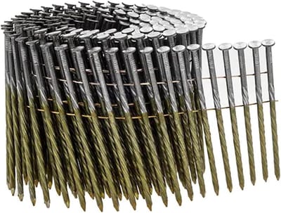 Coilspijkers - Ringnagels Schroefnagels - Houtconstructies Maken - 15 Graden Hoek - 28 x 75 mm - Verzinkt