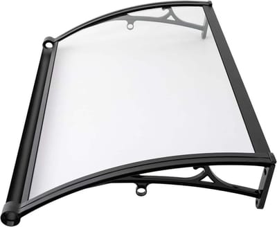 Luifel voor deur - Buitenbescherming - Weer beschermen - UV- en regenbestendig - 06 x 22 m - Transparant