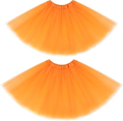 2 Packs Tutu Rok voor Dames en Tieners - Korte 80's Tulle Rok met 4 Lagen voor Feest en Dans