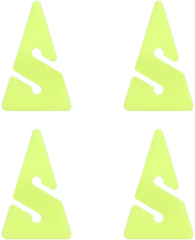 Dailygoods- Lijnmarker - 4 Stuks - Duurzaam ABS Materiaal - Opvallende Kleur - Voor Technisch Duiken - Inclusief Gids Touw - Duikmarker