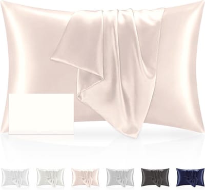 Famanu – Zijden kussensloop - 100% zijde - 50 x 70 cm - superzacht zijden kussensloop - 22 momme - 1 stuk ademende kussensloop - roze