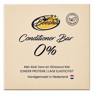 Beesha - Conditioner Bar 0% - Vegan - Sulfaatvrij - Parabeenvrij - CG Proof