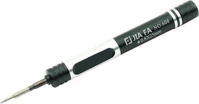 Let op type!! JIAFA JF-608-02 Five Star 0.8 Screwdriver for iPhone Charging Port Screws(Black)