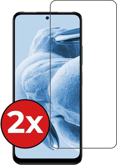 Screenprotector - 2 Stuks - Geschikt voor Xiaomi Redmi Note 12 4G - Extra Sterk - Beschermglas - Gehard Glas - Tempered Glass - Screen Protector