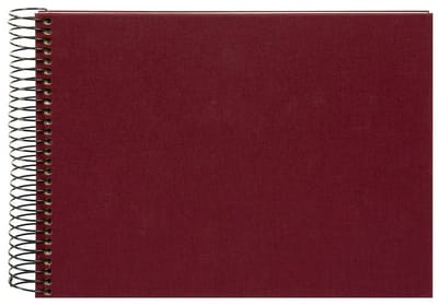 Goldbuch - Spiraalalbum Bella Vista - 24x17 cm - Bordeaux met witte pagina’s