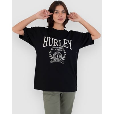 Hurley Global Oversized T-Shirt zwart