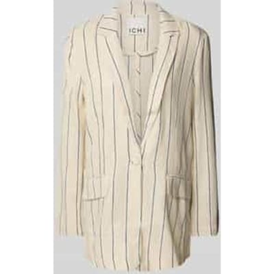 Linnen blazer met knoopsluiting, model 'LINNO'